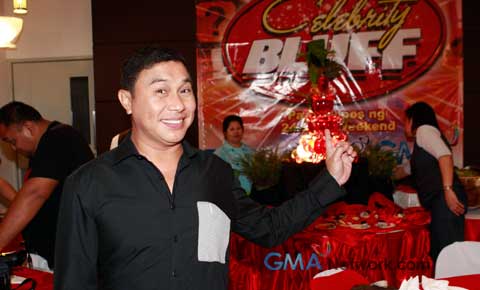 At the press conference of 