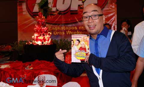 At the press conference of 