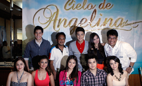 At the press conference of 'Cielo De Angelina'