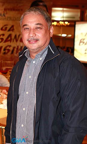 At the press conference of 'Agustin dela Cruz's Mga Basang Sisiw'