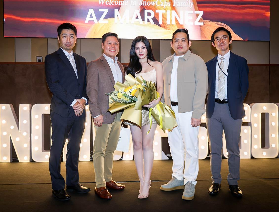 AZ Martinez with the brand executives