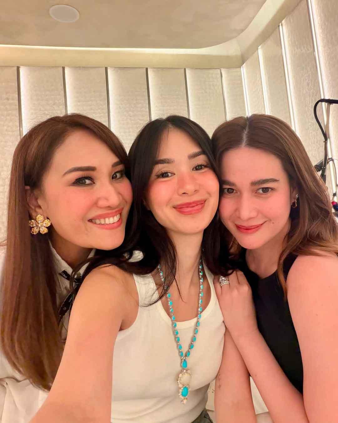 Dr. Aivee Aguilar Teo, Heart Evangelista, and Bea Alonzo