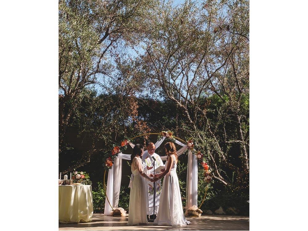 Pat Lasaten and Agnes Reoma