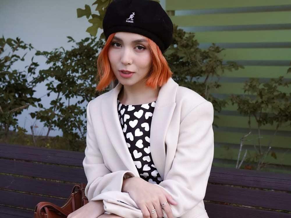 Black and white and orange