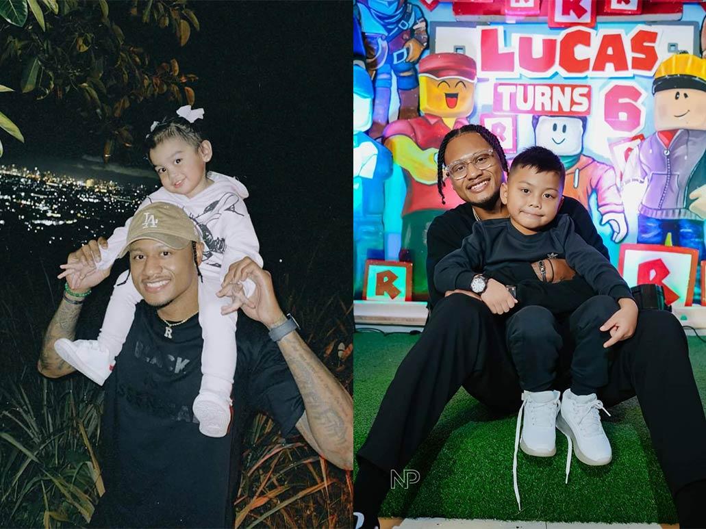 Bobby Ray Parks Jr.'s daddy moments with Zeinab Harake's kids Lucas and