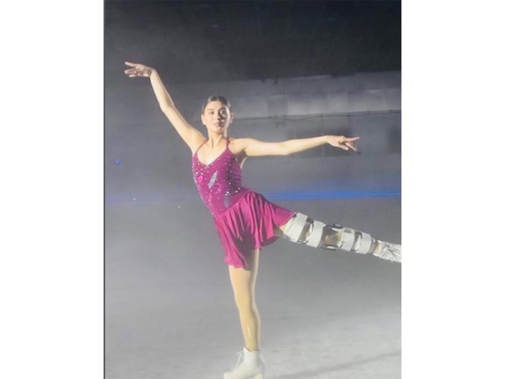 Ashley Ortega as Figure Skater
