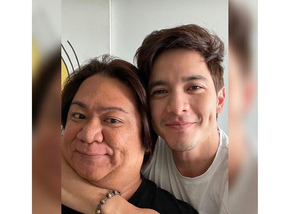 Alden Richards and Mama Tenten