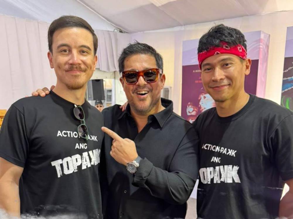 Aga Muhlach with Arjo Atayde and Enchong Dee