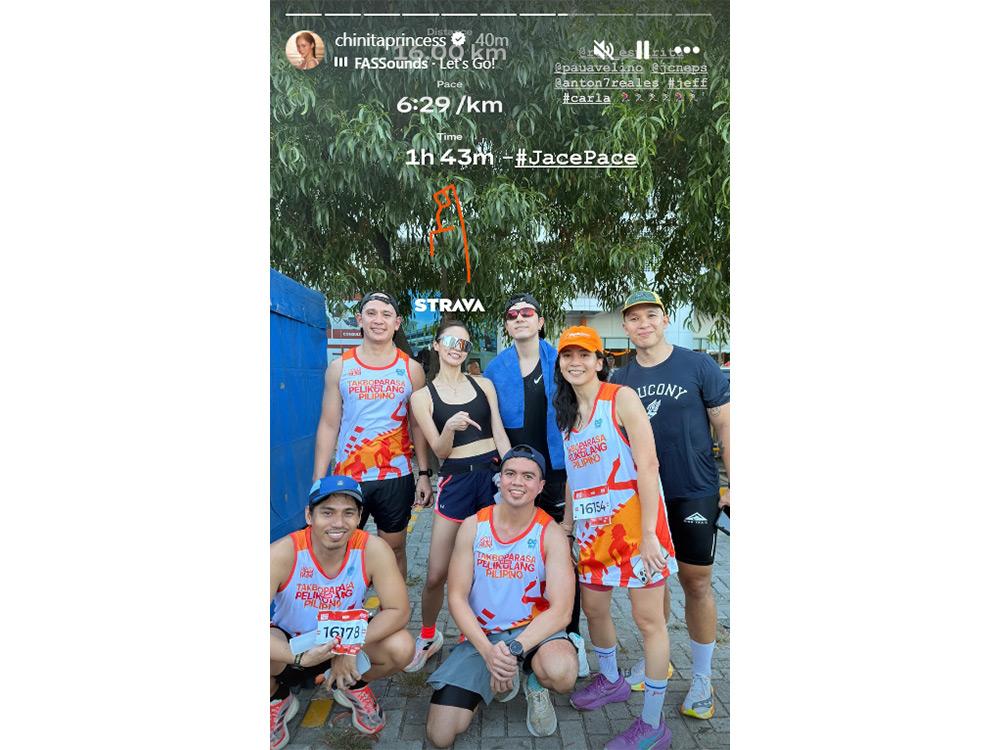 Running with friends