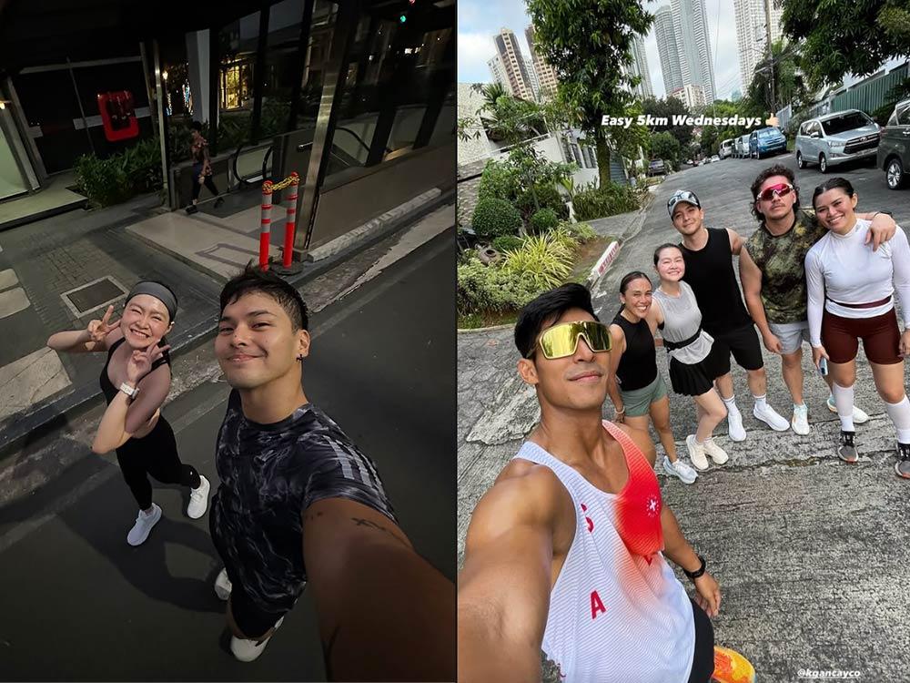 Running with friends