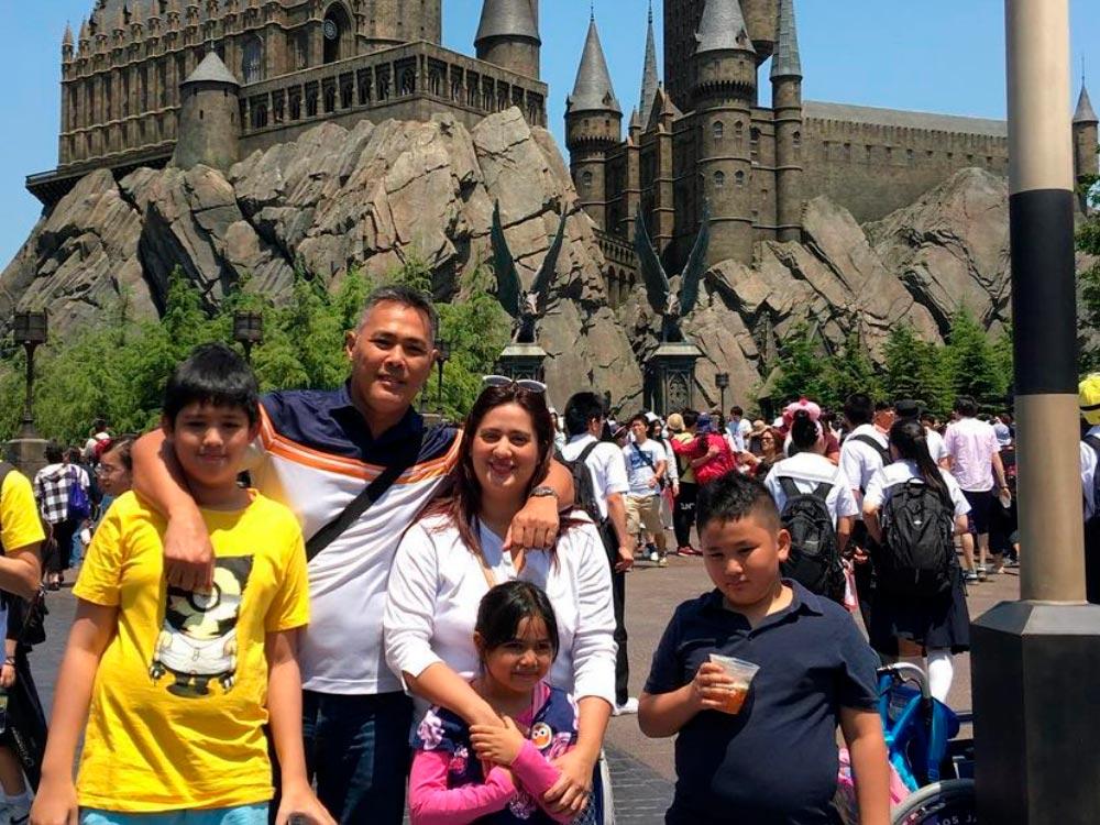 Sharmaine Arnaiz and family