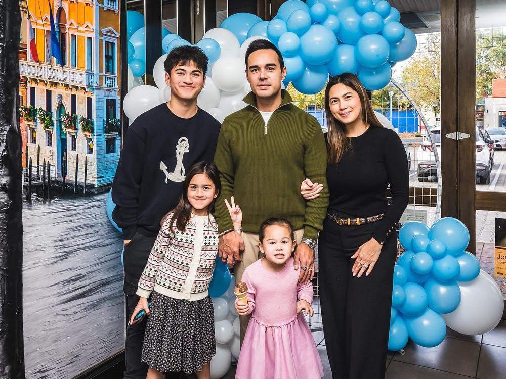 Diana Zubiri and Andy Smith's family