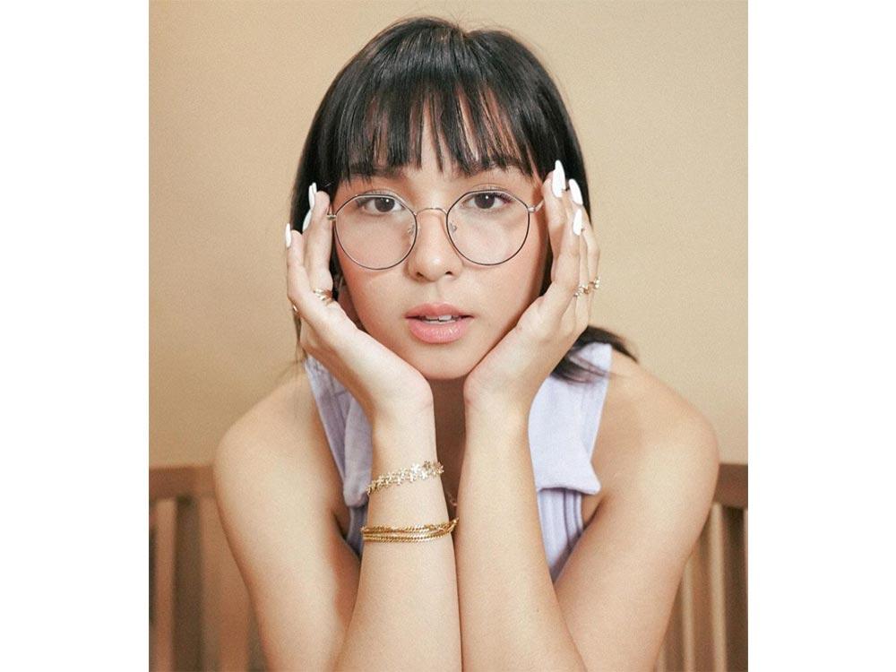 Straight hair with bangs