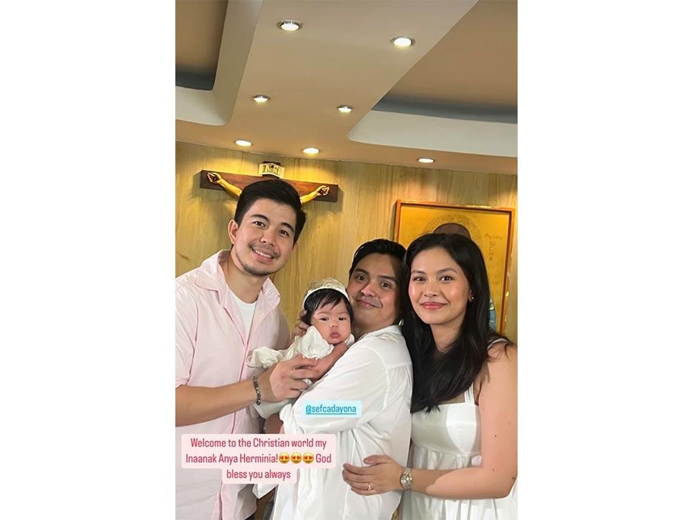 Anya with Ninong Rodjun Cruz