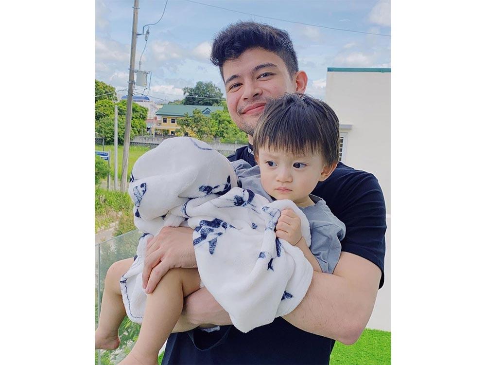 Joaquin with Ninong Rayver Cruz