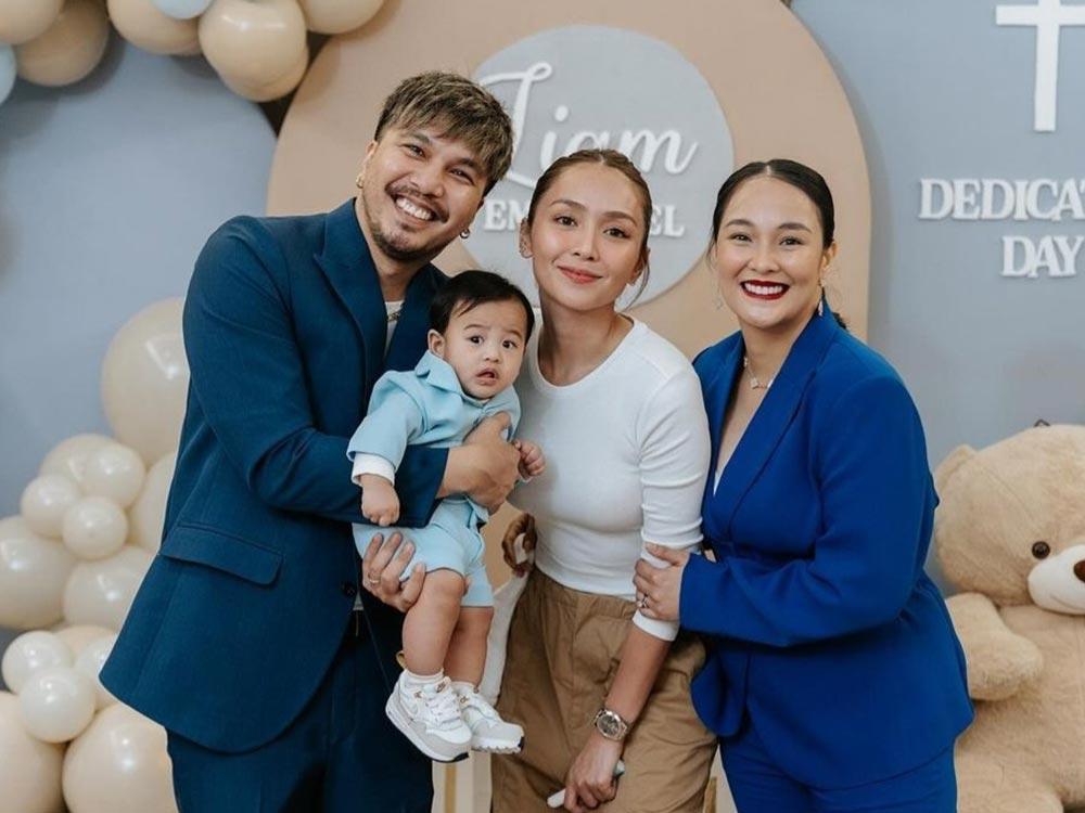 Liam with Ninang Kathryn Bernardo