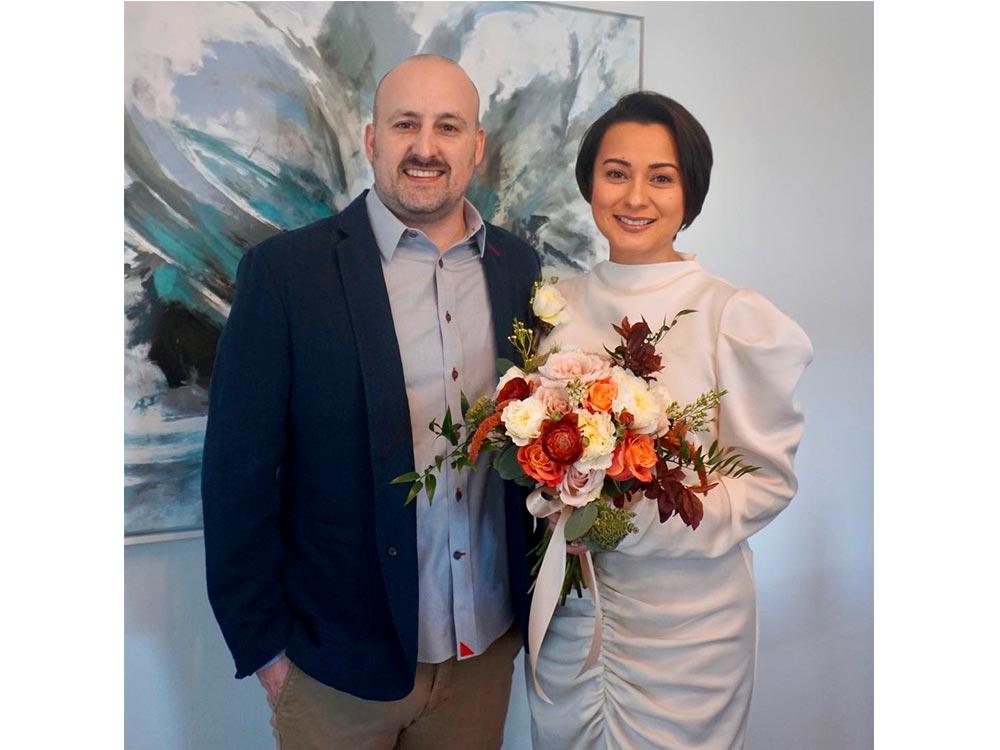 Beth Tamayo and Adam Hutchinson