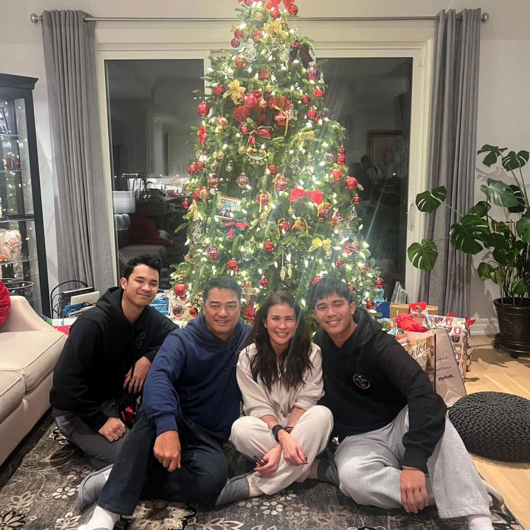 Gelli de Belen and Ariel Rivera's family