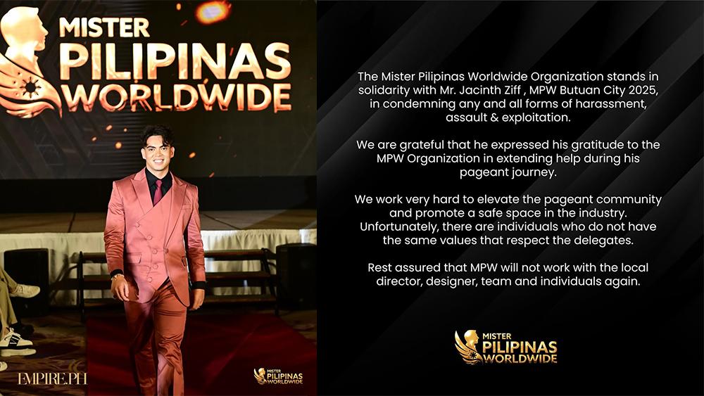 Mister Pilipinas Worldwide competitor accuses regional director of sexual harassment