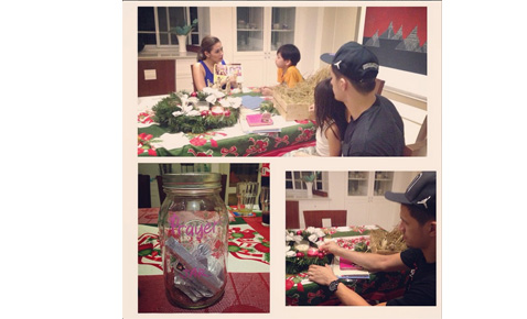 Christmas-ready celebrity homes 