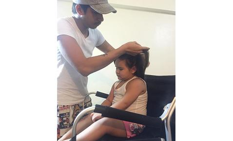 02 Ayesha being made up