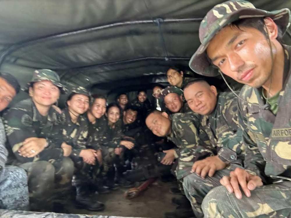 David with his fellow reservist batchmates