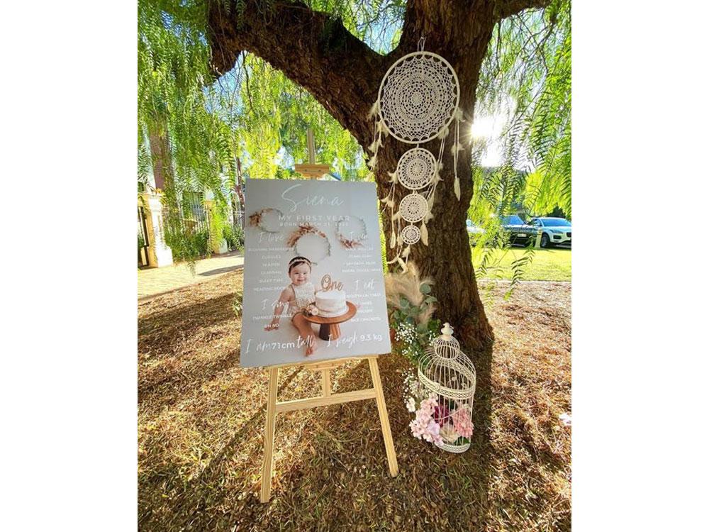 Bohemian-themed birthday