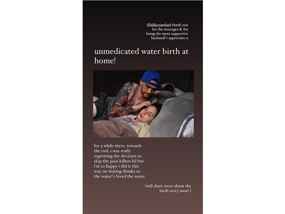 Unmedicated water birth