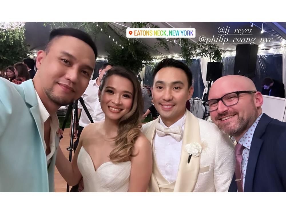 Selfie with the newlyweds