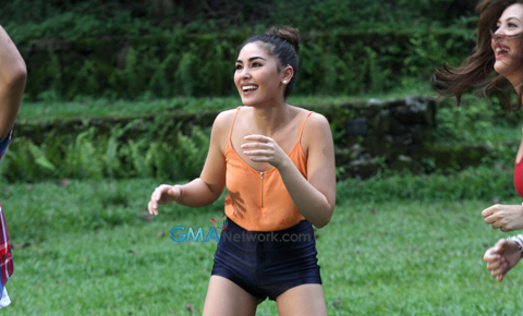 Fitness and Fun at the Kapuso Station ID Shoot