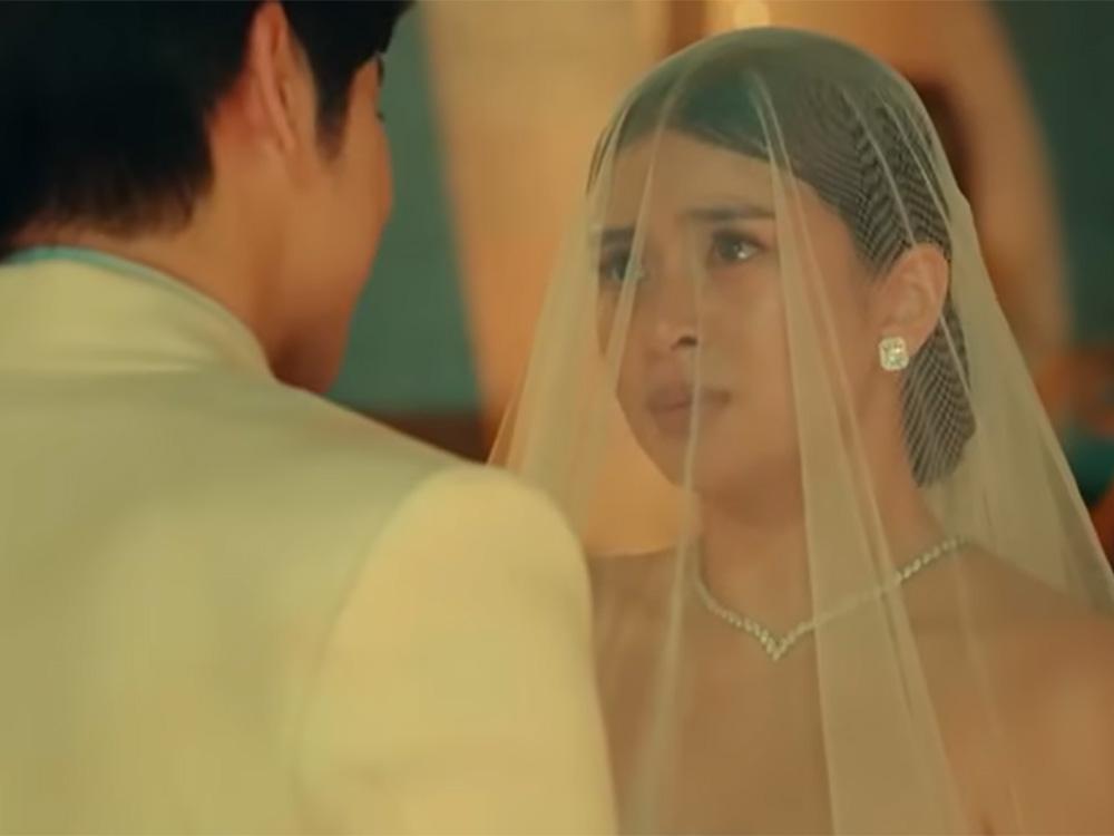 Intense wedding scene