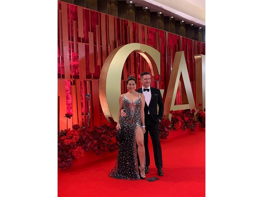 Cristalle Belo and her husband Justin Pitt