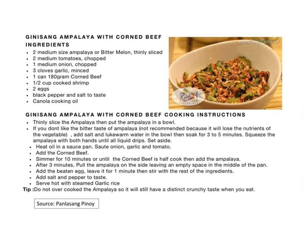 Ginisang Ampalaya with Corned Beef