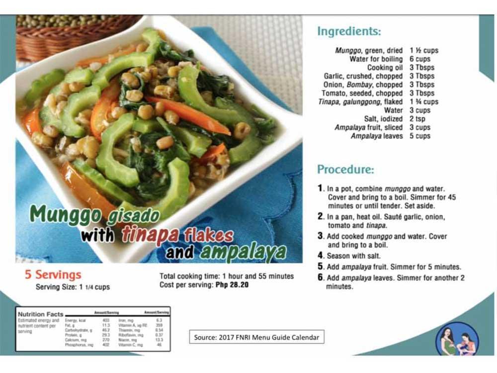 Munggo Gisado with Tinapa Flakes and Ampalaya