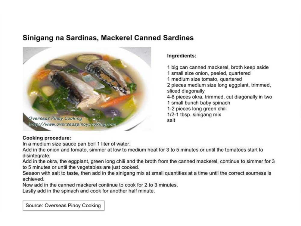 Sinigang na Sardinas