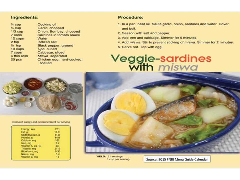 Veggie-Sardines with Miswa