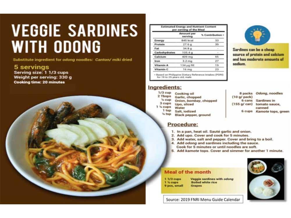 Veggie Sardines with Odong