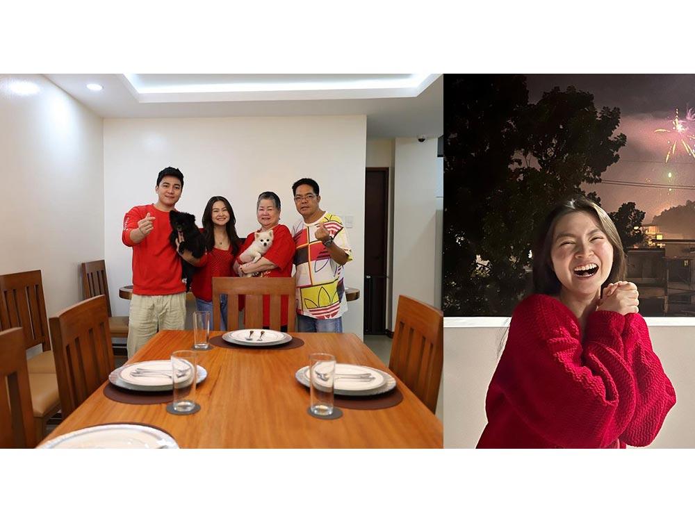 Christmas in their new house