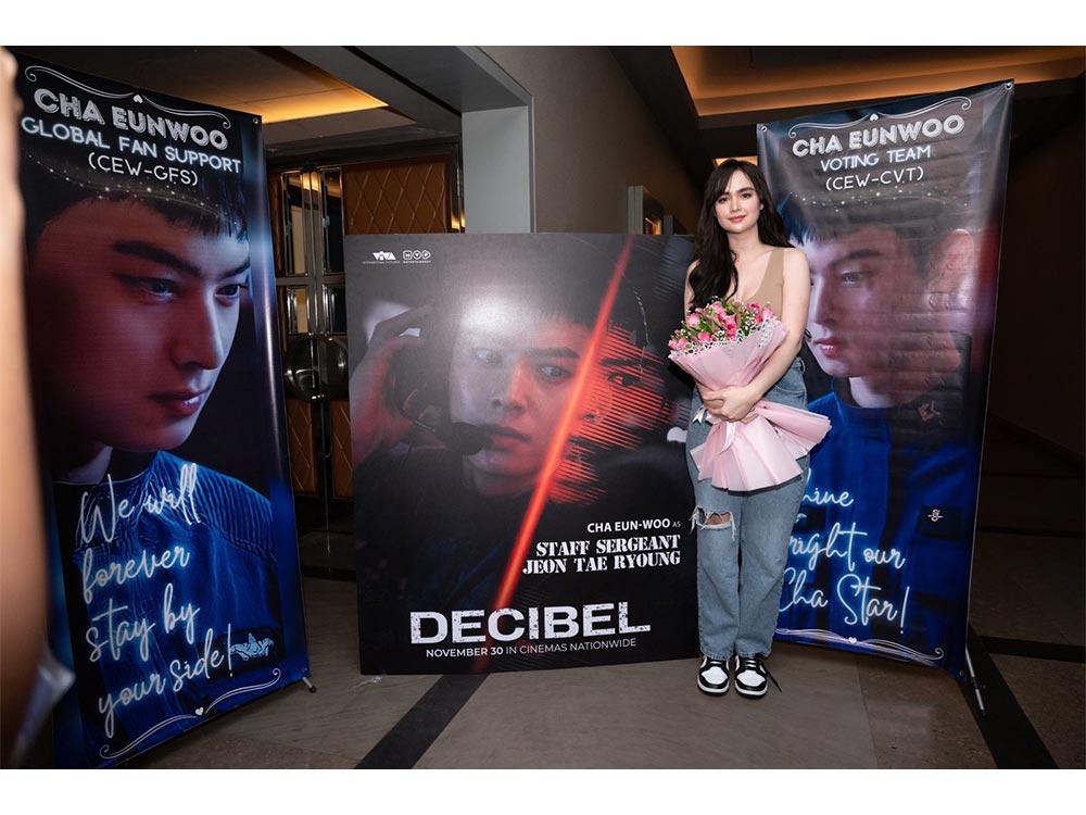Kim Domingo at the Decibel fan screening. 