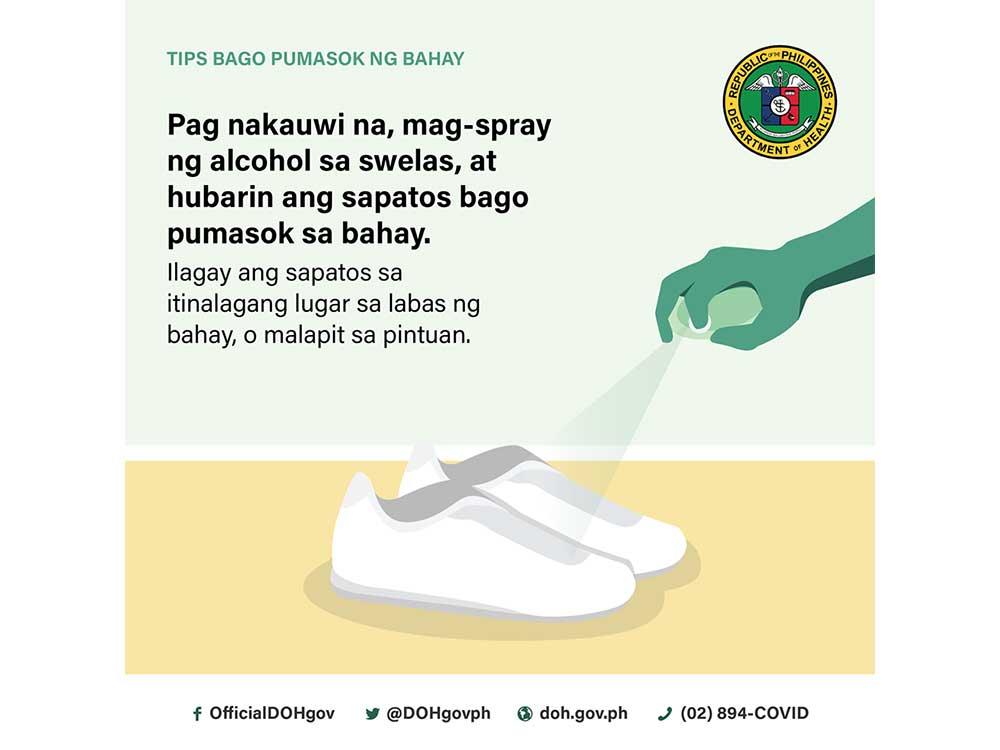 Leave your shoes outside