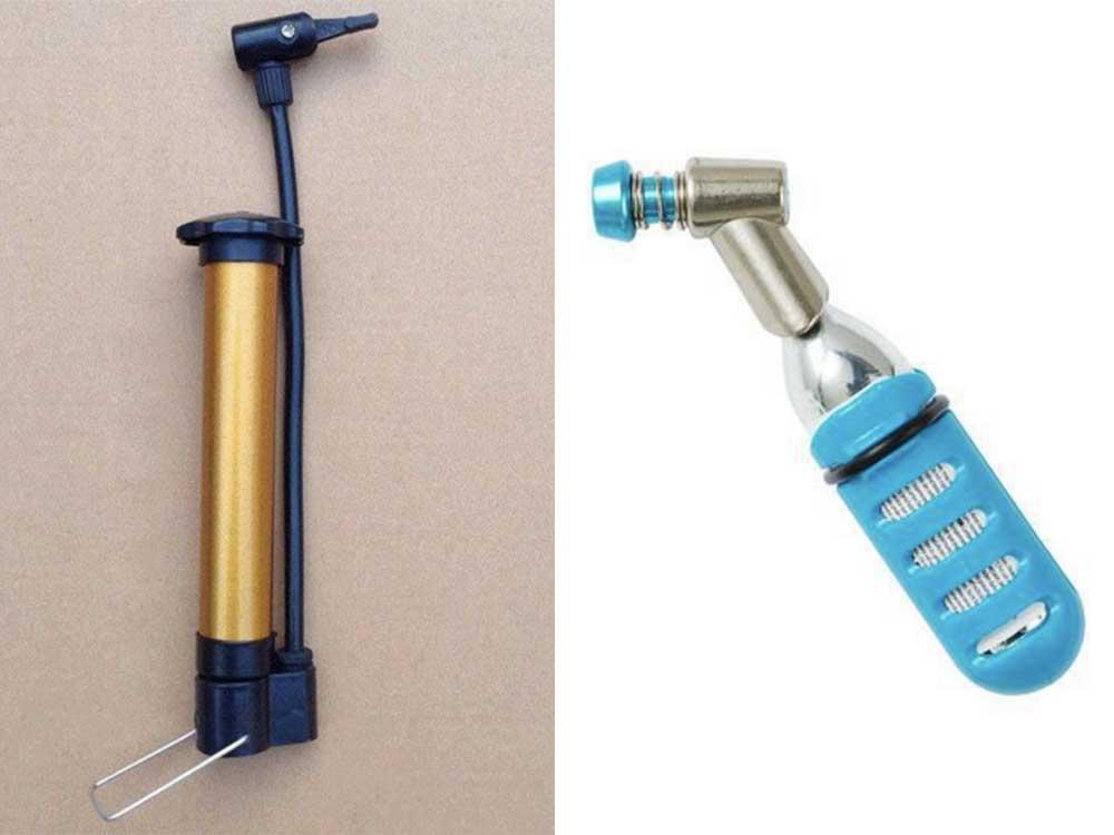 Pump or CO2 cartridge