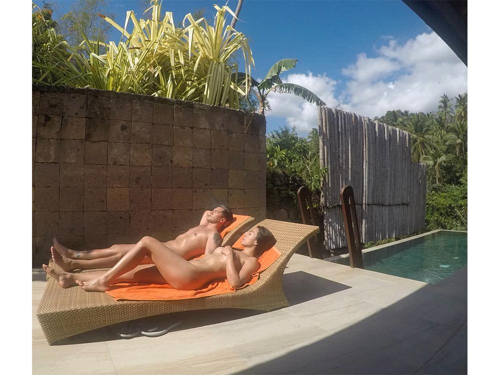 Troy Montero and Aubrey Miles