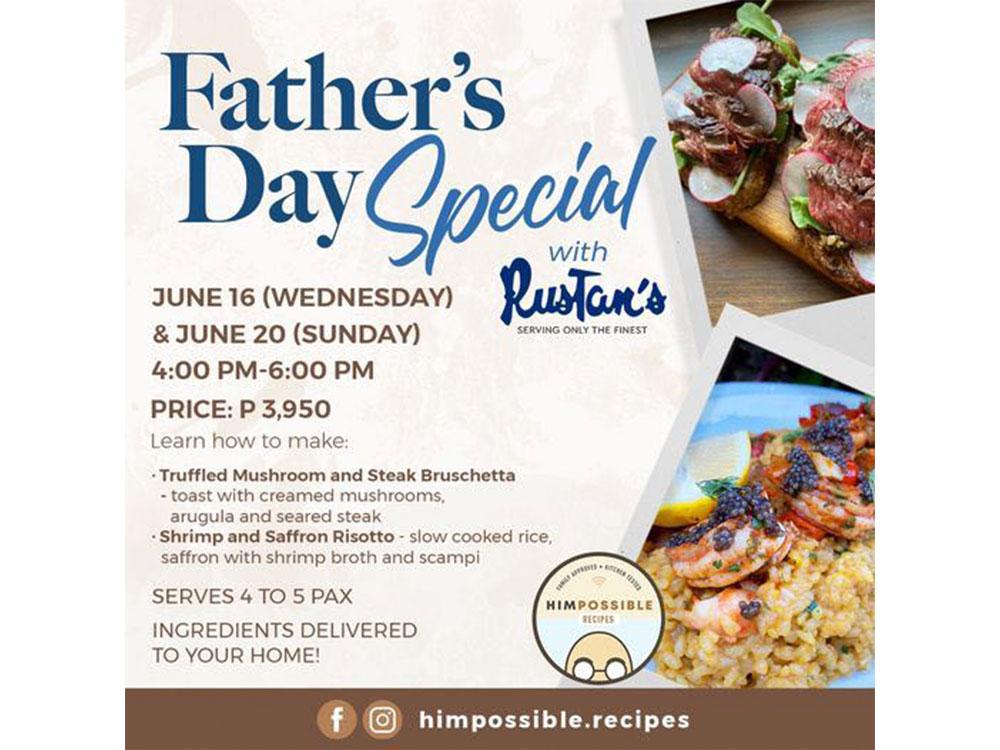 Home-cooked surprise for dad