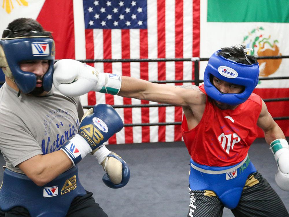 Sparring versus AB Lopez