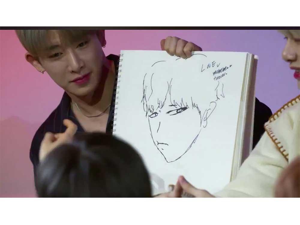 When he showed off his mad drawing skills on television
