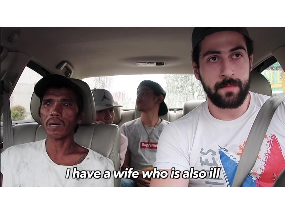 Helping a homeless man