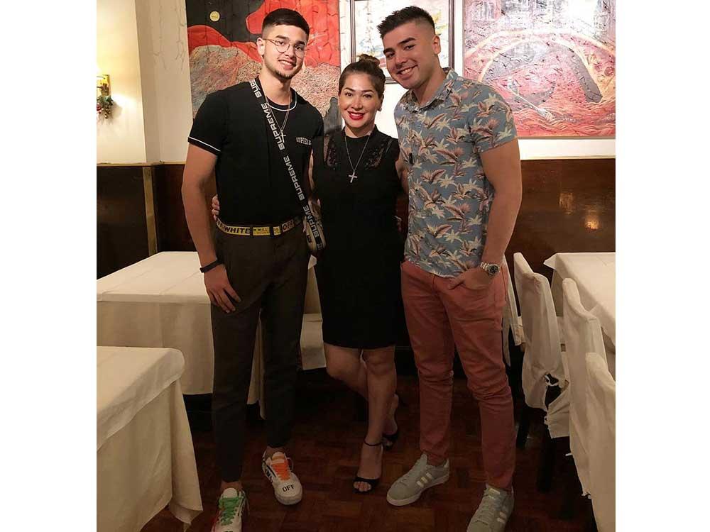  Jackie Forster and kids Andre and Kobe Paras