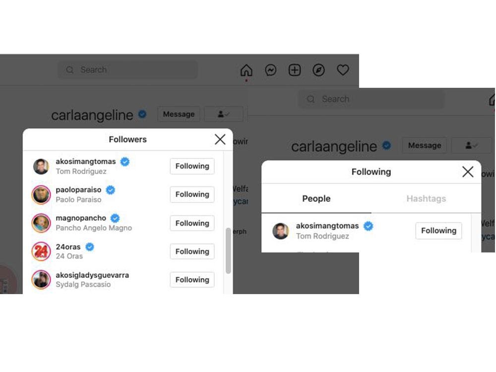 Followed each other again