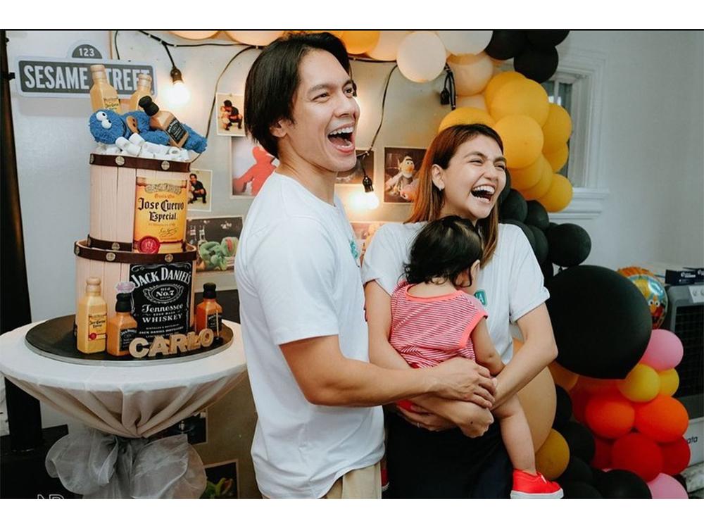 IN PHOTOS: Carlo Aquino and daughter Enola Mithi's double birthday ...