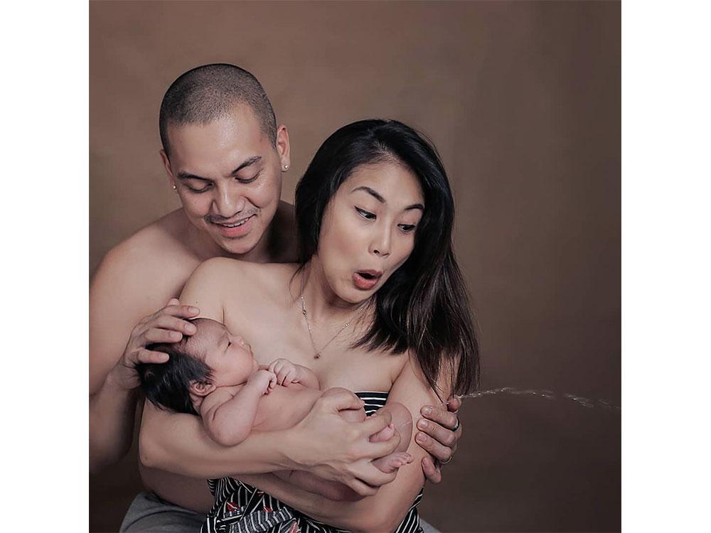 Gee Canlas and Archie Alemania's family